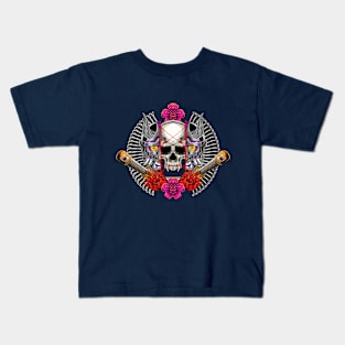 Japanese Oni Skull 4.2 Kids T-Shirt